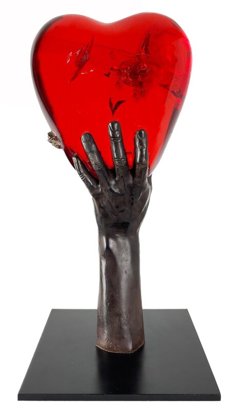 Patrick O'Reilly, ‘Tender Heart’, 2022, Sculpture, Crystalline Resin & Bronze on Stainless Steel Base. Unique from a Series, Gormleys