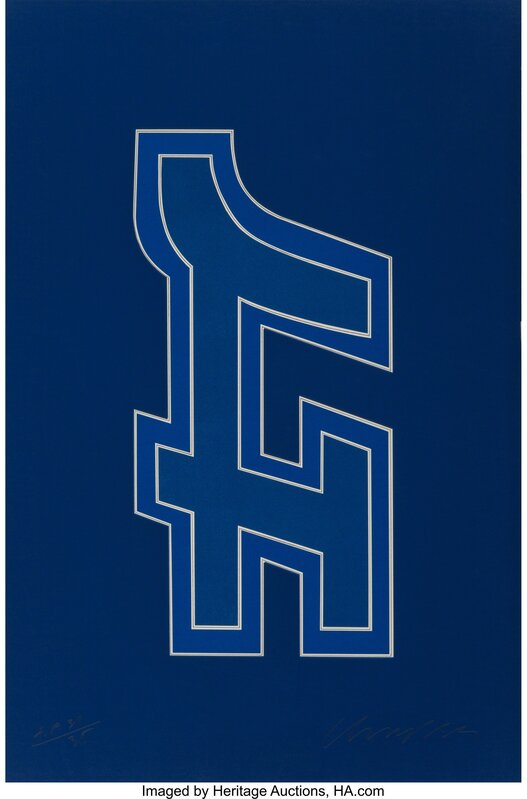 Chryssa, ‘Time Square Fragment #9’, 1979, Print, Screenprint in colors, Heritage Auctions