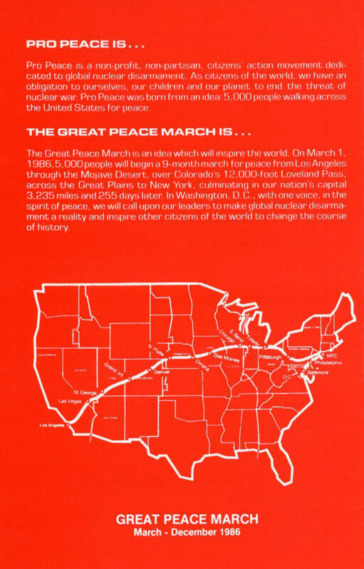 Keith Haring, ‘ Keith Haring The Great Peace March Benefit Palladium 1986’, 1986, Posters, Poster announcement, Lot 180 Gallery