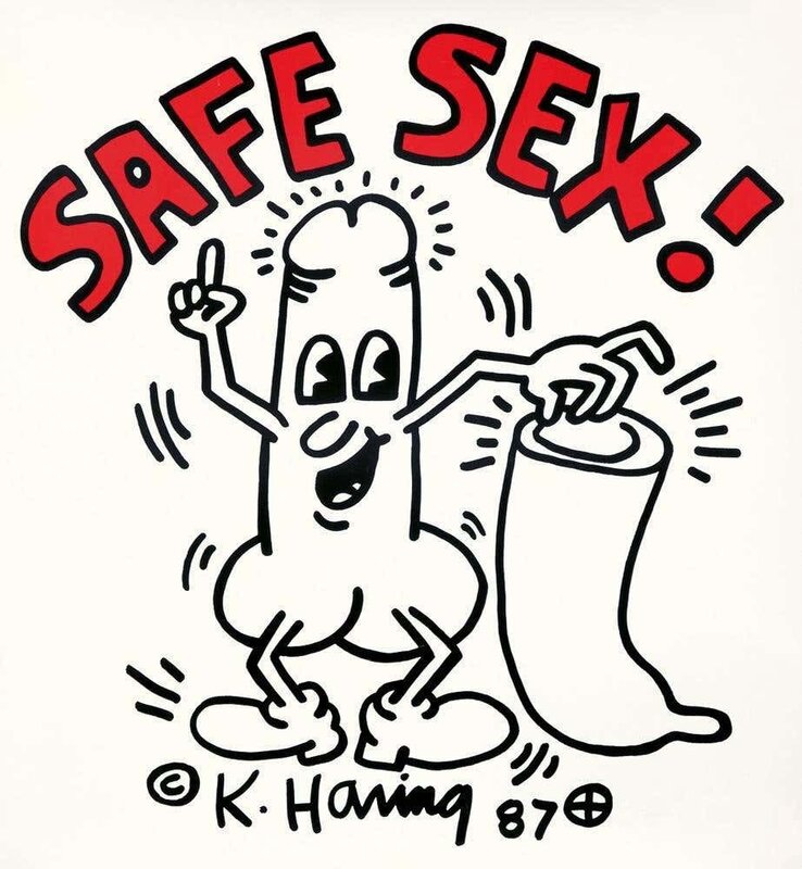 Keith Haring, ‘Keith Haring Safe Sex! 1987’, 1987, Posters, Offset lithograph, Lot 180 Gallery