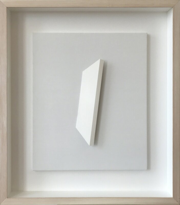Jeroen Henneman, ‘'Klein wit vlak'’, 2004, Painting, Collage of paper on canvas, BorzoGallery