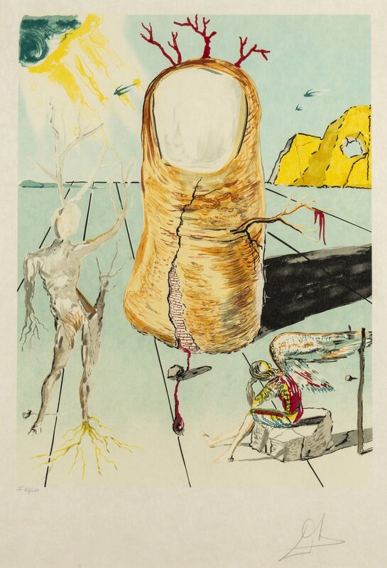 Salvador Dalí, ‘The Vision of the Angel of Cap Creus (The Thumb) (M & L 1581; Field 80-8)’, 1979, Print, Lithograph printed in colours, on Japon paper, Forum Auctions