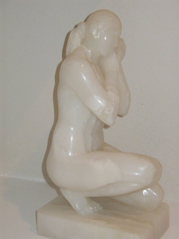 Felipe Castañeda, ‘Mujer con Caracol’, 1997, Sculpture, Onyx, Stern Fine Art