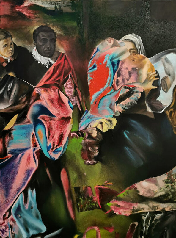 Eric Basstein, ‘Haute Culture’, 2020, Painting, Oil Paint & Oil Sticks on Canvas, StolenSpace Gallery