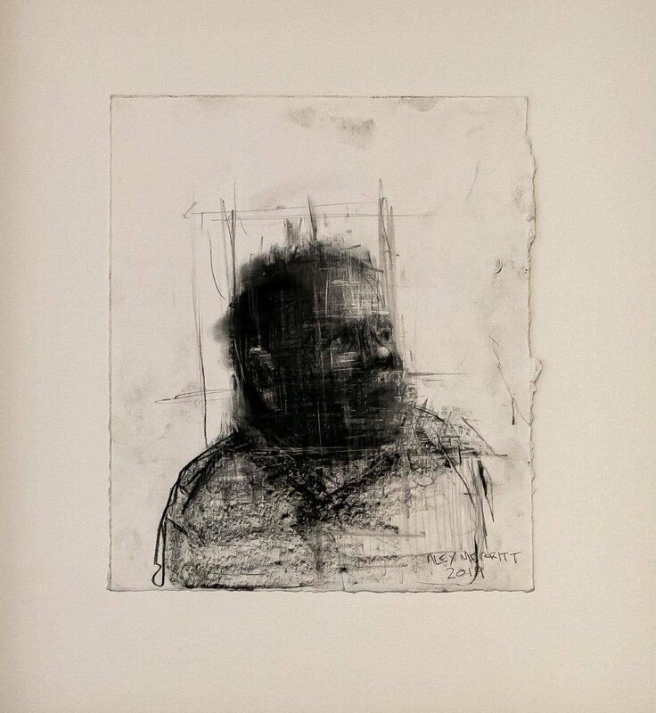 Alex Merritt, ‘Untitled’, 2020, Drawing, Collage or other Work on Paper, Charcoal on paper, GALLERI RAMFJORD