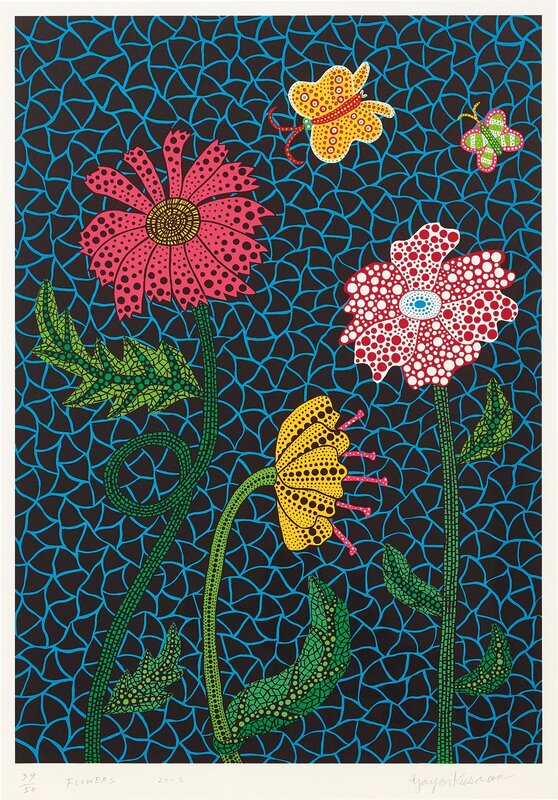 Yayoi Kusama, ‘Flowers (Kusama 309)’, 2002, Print, Lithograph, Phillips