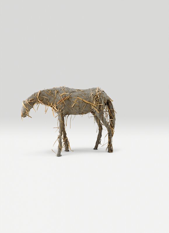 Deborah Butterfield, ‘Horse’, 1980, Sculpture, Rag paper pulp, bamboo leaves, and pigment on rebar and chicken wire, Anderson Collection at Stanford University