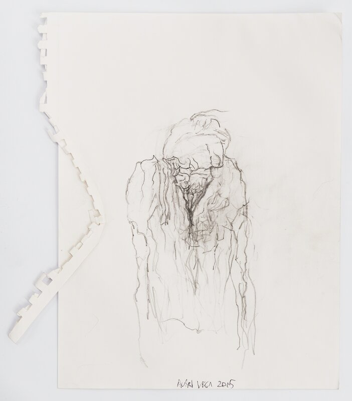 Alan Vega, ‘Untitled’, 2015, Drawing, Collage or other Work on Paper, Pencil on paper, Galerie Laurent Godin