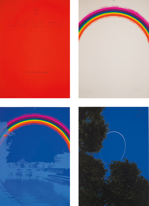 Otto Piene, ‘PAX’, 1970, Books and Portfolios, The complete set of 11 screenprints in colours, on Museum Board, the full sheets, with title page, the sheets loose (as issued) all contained in the original linen-covered portfolio., Phillips