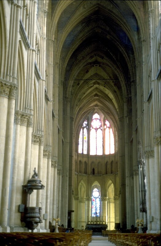 ‘Reims Cathedral: interior, view east from nave showing choir and apse’, ca. 1211-1290, Architecture, Allan Kohl