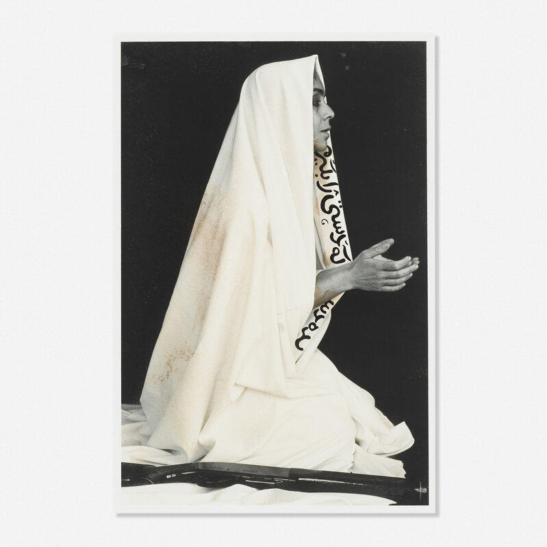 Shirin Neshat, ‘Way in Way Out (from the Women of Allah series)’, 1994, Drawing, Collage or other Work on Paper, Ink on gelatin silver print, Rago/Wright/LAMA/Toomey & Co.