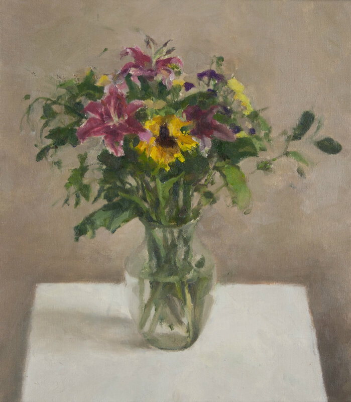 Jordan Wolfson (b.1960), ‘Still Life with Sunflower III’, 2015-2016, Painting, Oil, Gallery 1261