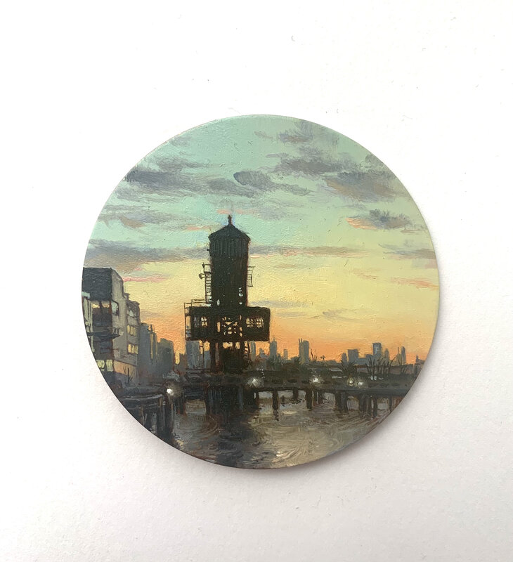 Dina Brodsky, ‘New York 2’, 2020-2021, Painting, Oil on copper, Garvey | Simon