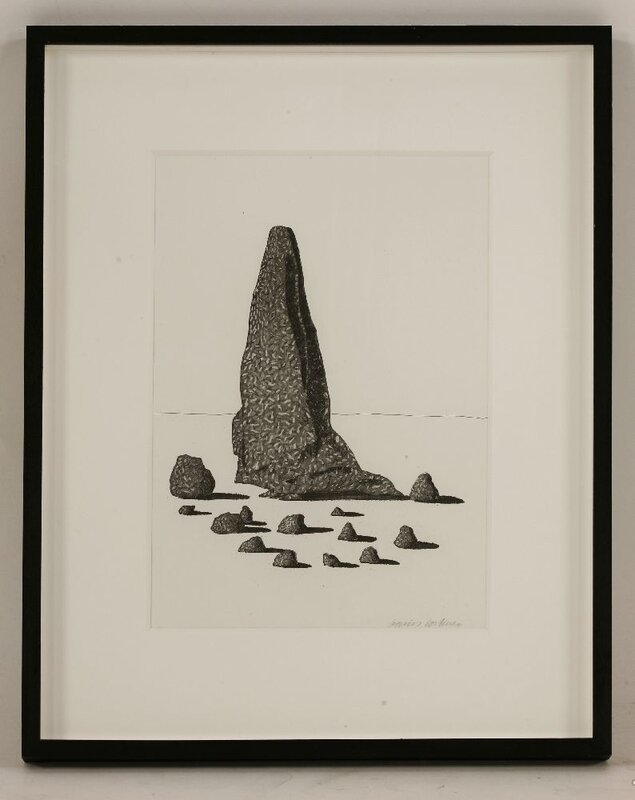 David Hockney, ‘The Sexton Disquised as a Ghost Stood Still as Stone (Tokyo 87)’, 1969, Print, Etching and aquatint, Sworders