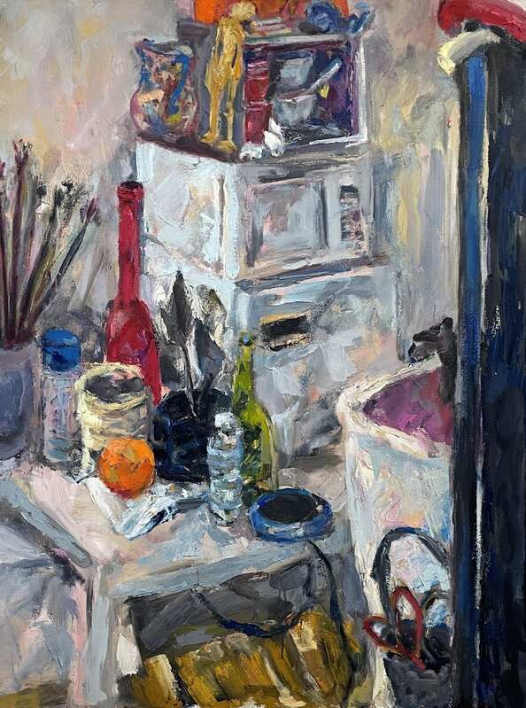 Ellen Liman, ‘Studio Corner I’, 2019, Painting, Oil on canvas, The Palm Beach Art Collection