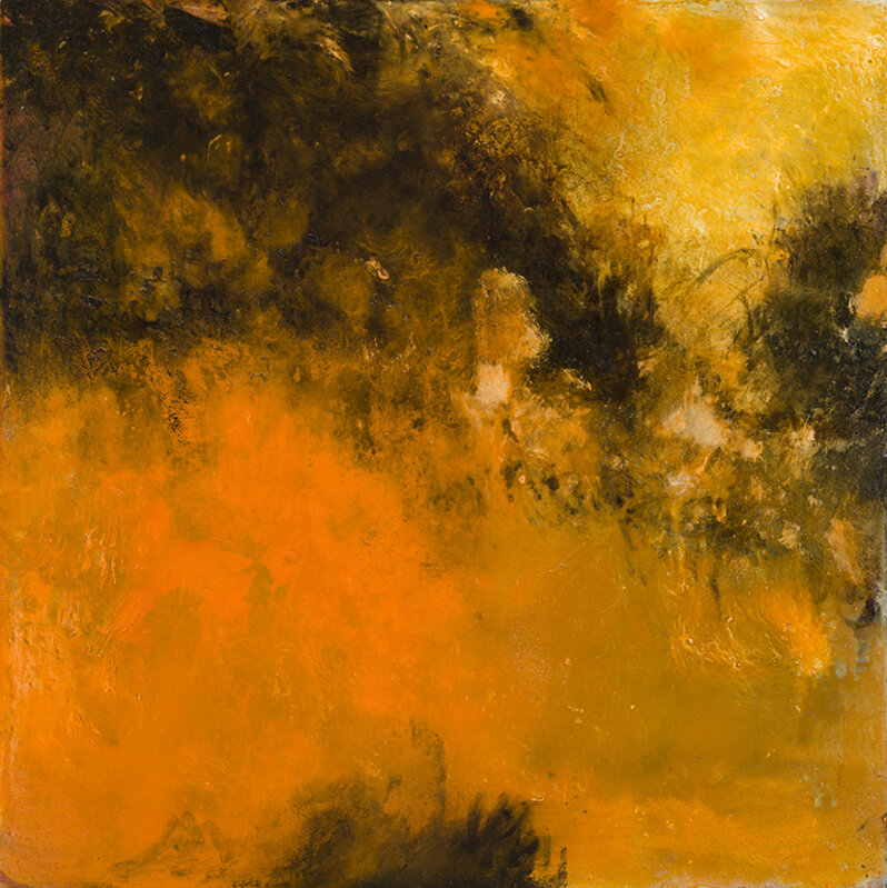 Carol Bernier, ‘Couleur dans le feu’, 2018, Painting, Mixed media on board, Thompson Landry Gallery