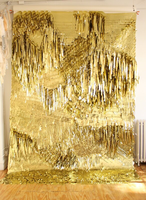 CONFETTISYSTEM, ‘Gold Wall’, 2012, Design/Decorative Art, Metallic foil, canvas, Museum of Arts and Design