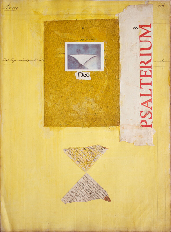 Marcello Mariani, ‘Forma Archetipa’, 1990-1995, Painting, Collage and Mixed Media on Ancient Paper (1800-1850), Studio Mariani Gallery