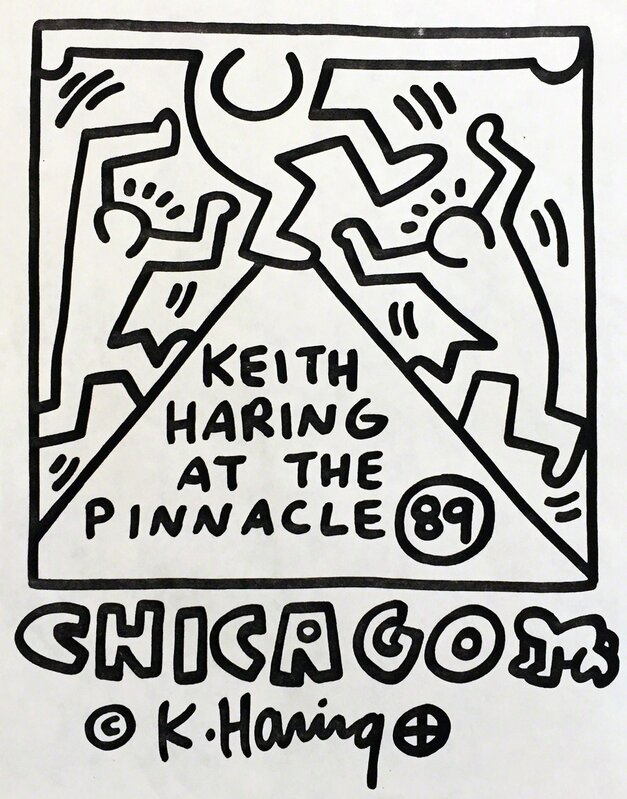 Keith Haring, ‘Keith Haring The Pinnacle Chicago 1989’, 1989, Print, Offset printed, Lot 180 Gallery