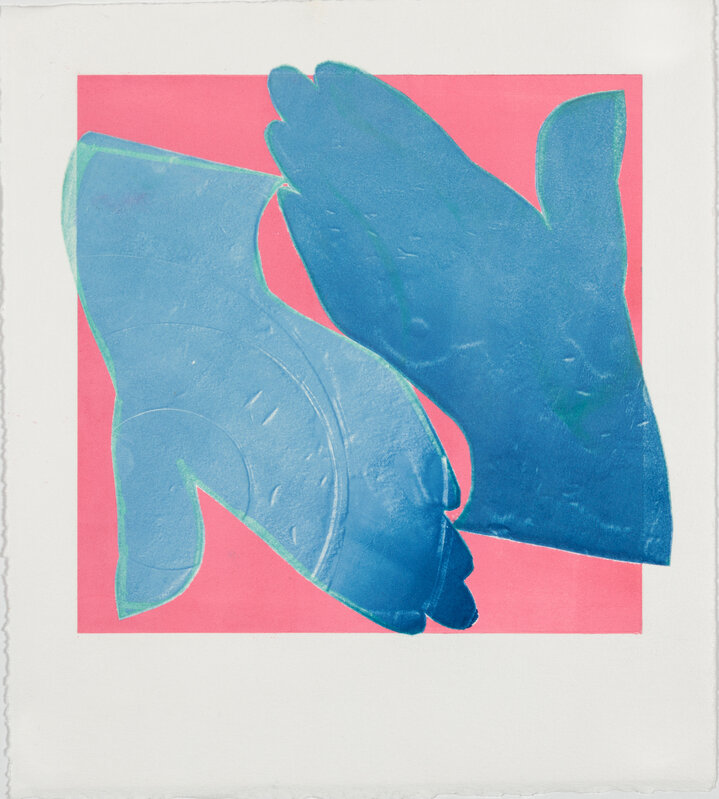 Barbara Lubliner, ‘in Glove Tango’, 2021, Print, Monoprint on white BFK Rives printmaking paper, SHIM Art Network