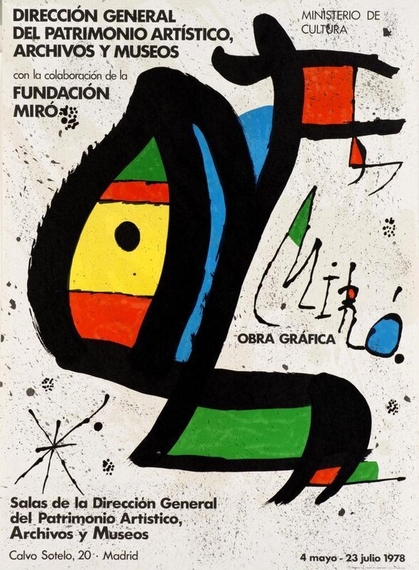 Joan Miró, ‘Miro. Obra grafica’, 1978, Print, Original lithograph poster on paper, Samhart Gallery