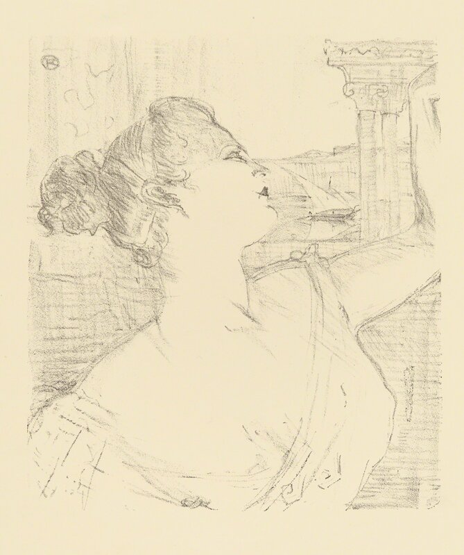 Henri de Toulouse-Lautrec, ‘SYBIL SANDERSON’, 1898, Print, Original lithograph printed in black ink on beige wove paper., Christopher-Clark Fine Art