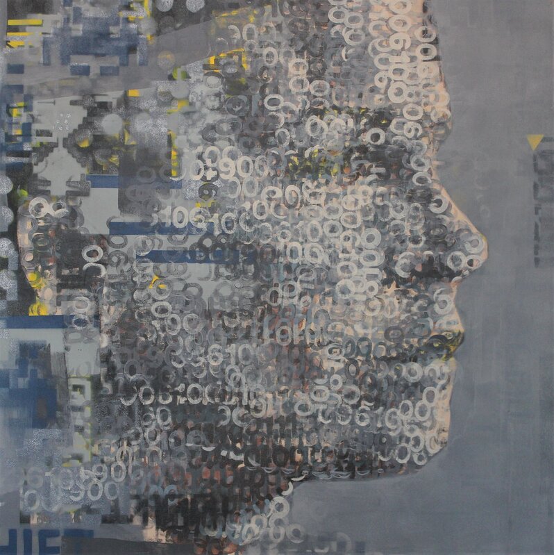 Claude Chandler, ‘Binary Profile’, 2018, Painting, Acrylic on canvas, ARTsouthAFRICA