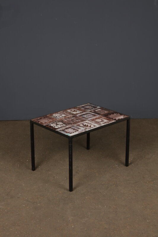 Jean Cloutier, ‘Coffee table’, vers 1970, Design/Decorative Art, Ceramic and metal, Leclere 