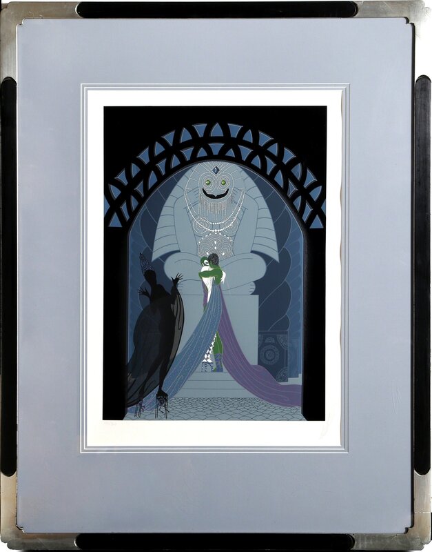Erté, ‘Lovers and Idol’, 1980, Print, Serigraph, RoGallery
