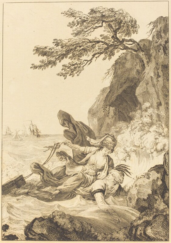 Jean-Baptiste Tilliard after Charles Monnet, ‘La fiancee du roi de Garbe: La cassette’, Print, Etching, National Gallery of Art, Washington, D.C.