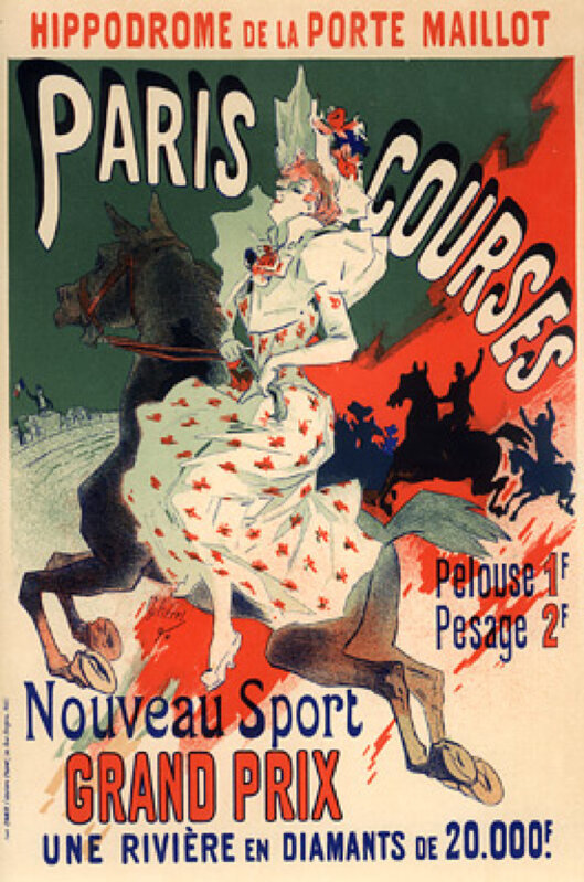 Jules Chéret, ‘Paris-Courses’, 1895-1900, Print, Lithograph, Galerie d'Orsay