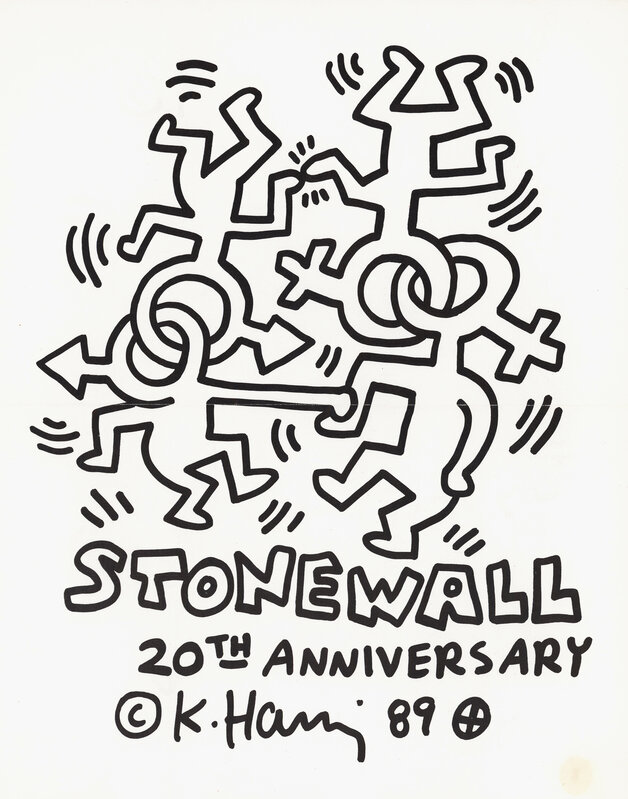 Keith Haring, ‘Keith Haring Stonewall 20th anniversary 1989’, 1989, Posters, Offset lithograph, Lot 180 Gallery