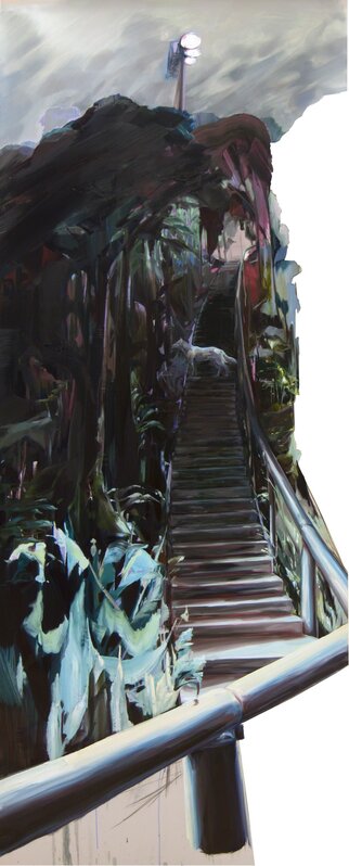 Gillian Iles, ‘Guarded Staircase’, 2015, Painting, Oil and acrylic on Mylar, The Red Head Gallery