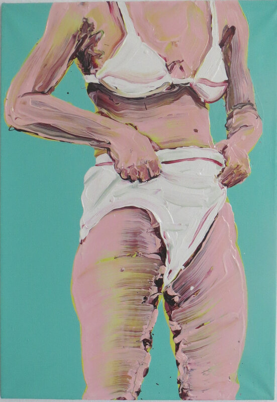 Cornelius Völker, ‘untitled (Feinripp)’, 1998, Painting, 1998, galerie burster