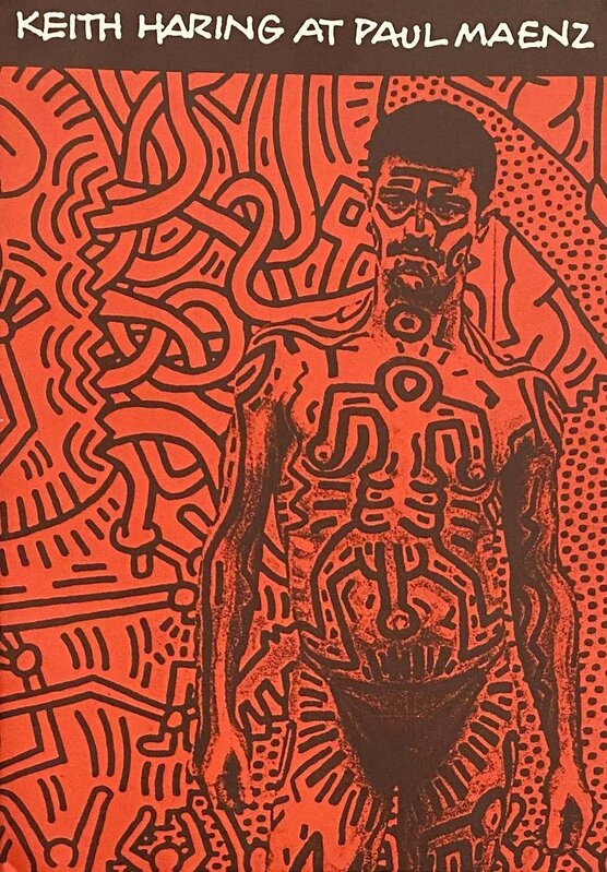 Keith Haring, ‘Keith Haring Paul Maenz exhibition announcement & catalog ’, 1984, Ephemera or Merchandise, Offset printed exhibition announcement and catalog, Lot 180 Gallery