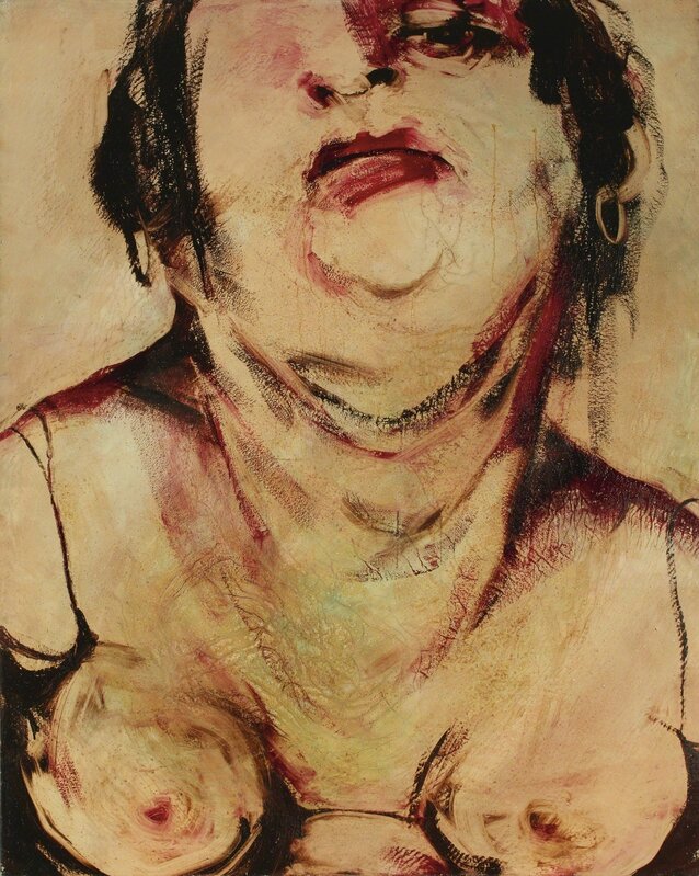 Lita Cabellut, ‘Nadia’, 2007, Painting, Oil, plaster and varnish on canvas, Sotheby's