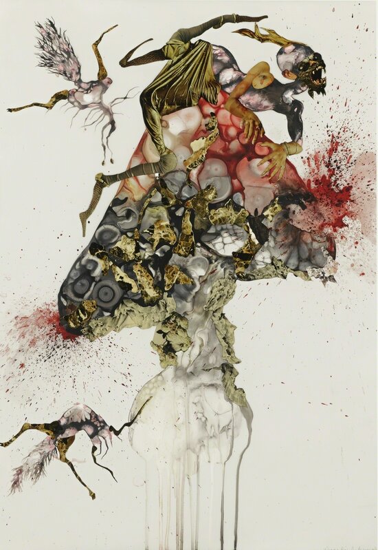 Wangechi Mutu, ‘Howl’, 2006, Print, Archival pigment print with screenprint in colors, Sotheby's