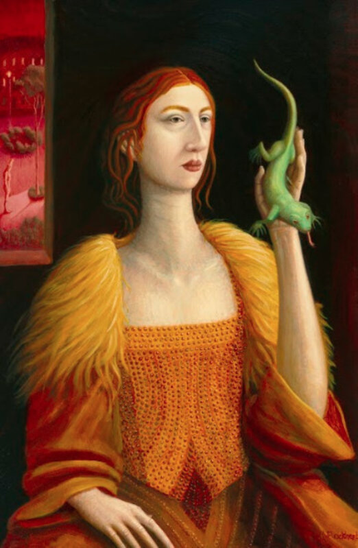 Helen Flockhart, ‘Demeter and Abas’, 2020, Painting, Oil on panel, Arusha Gallery