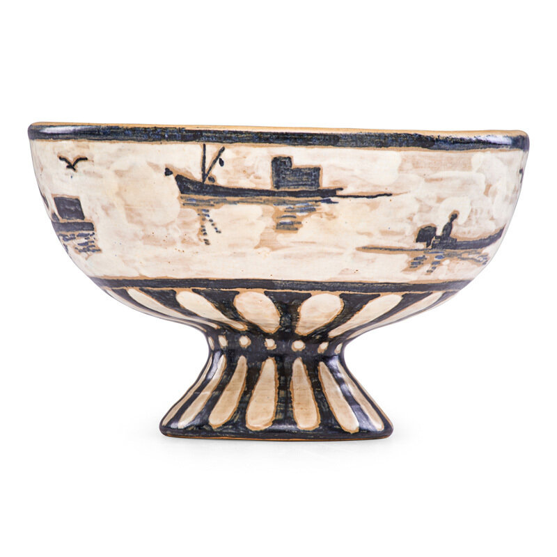 James Anderson, ‘Coupe with shrimp boats, Ocean Springs, MS’, 1940s-50s, Design/Decorative Art, Rago/Wright/LAMA/Toomey & Co.