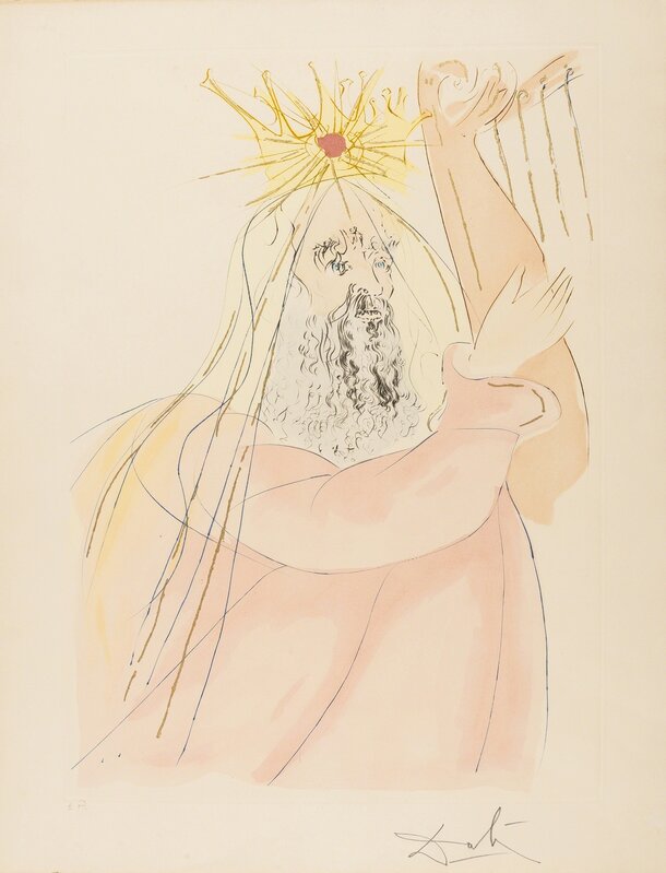 Salvador Dalí, ‘King David (from Our Historical Heritage) (M & L 761; Field 75-4-E)’, 1975, Print, Etching with pochoir printed in colours, Forum Auctions