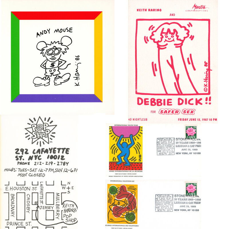 Keith Haring, ‘Keith Haring 1987-1996: set of 30 announcements’, 1987-1996, Ephemera or Merchandise, Offset printed, Lot 180 Gallery