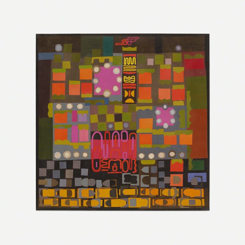 Margo Hoff, ‘2 A.M.’, 1974, Mixed Media, Mixed media on canvas, Rago/Wright/LAMA/Toomey & Co.