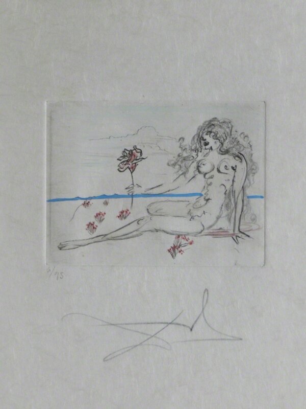 Salvador Dalí, ‘Petites Nus (From Appollinaire) H’, 1972, Print, Etching, Fine Art Acquisitions Dali 