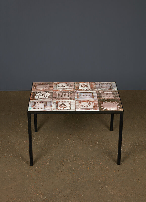 Jean Cloutier, ‘Coffee table’, vers 1970, Design/Decorative Art, Ceramic and metal, Leclere 