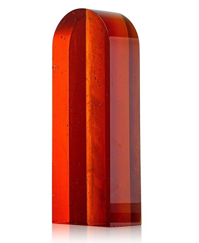 Anna Matouskova, ‘Untitled (Orange Red Tower)’, 2004, Sculpture, Cast glass, Czech Republic, Rago/Wright/LAMA/Toomey & Co.