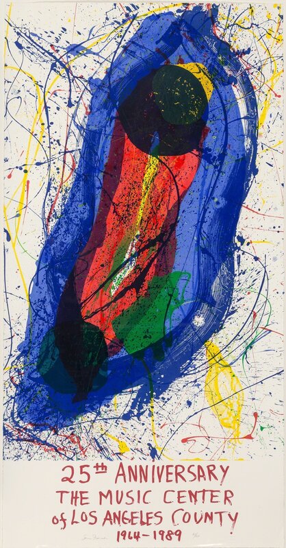 Sam Francis, ‘Untitled (25th Anniversary of the Music Center of Los Angeles County)’, 1988, Print, Screenprint in colors on PTI Supra paper, Heritage Auctions