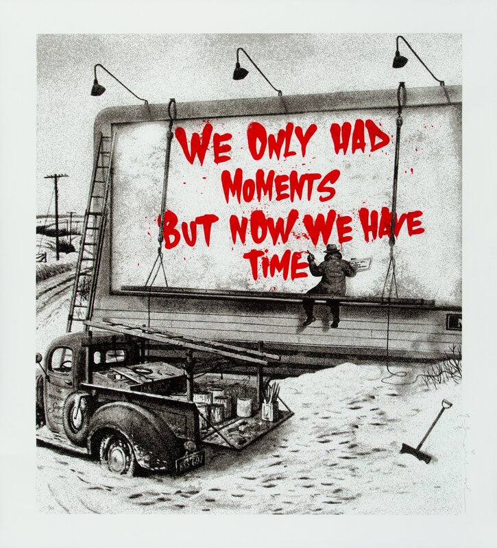 Mr. Brainwash, ‘Now is the Time (Red)’, 2020, Print, Silkscreen in colors on wove paper, Heritage Auctions