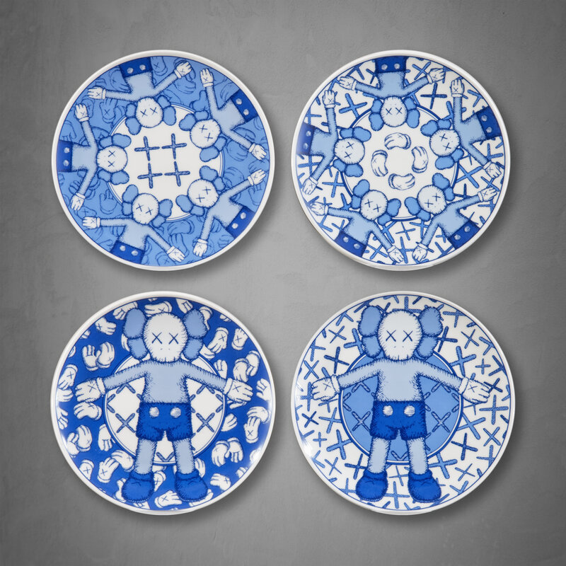 KAWS, ‘Holiday Taipei Ceramic Plate Set’, 2019, Ephemera or Merchandise, A complete set of four ceramic plates, Tate Ward Auctions