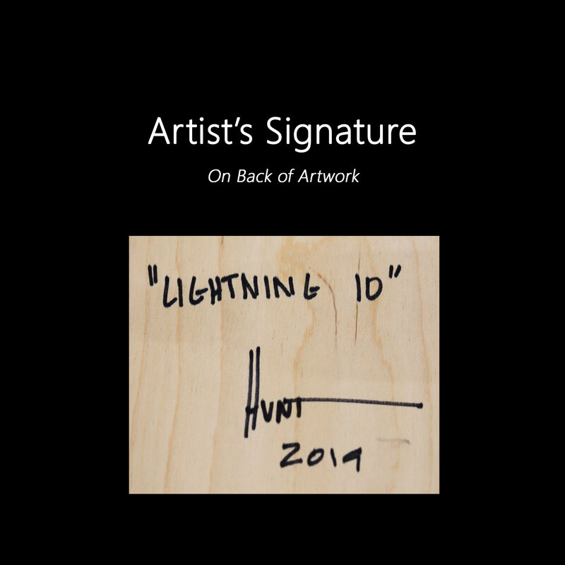 Ricky Hunt, ‘Lightning 10’, 2019, Painting, Mixed Media, Resin on Wood, Artspace Warehouse