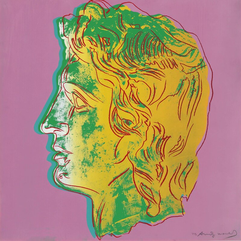 Andy Warhol, ‘Alexander the Great: one plate’, 1982, Print, Unique screenprint in colors on Lenox Museum Board, Christie's